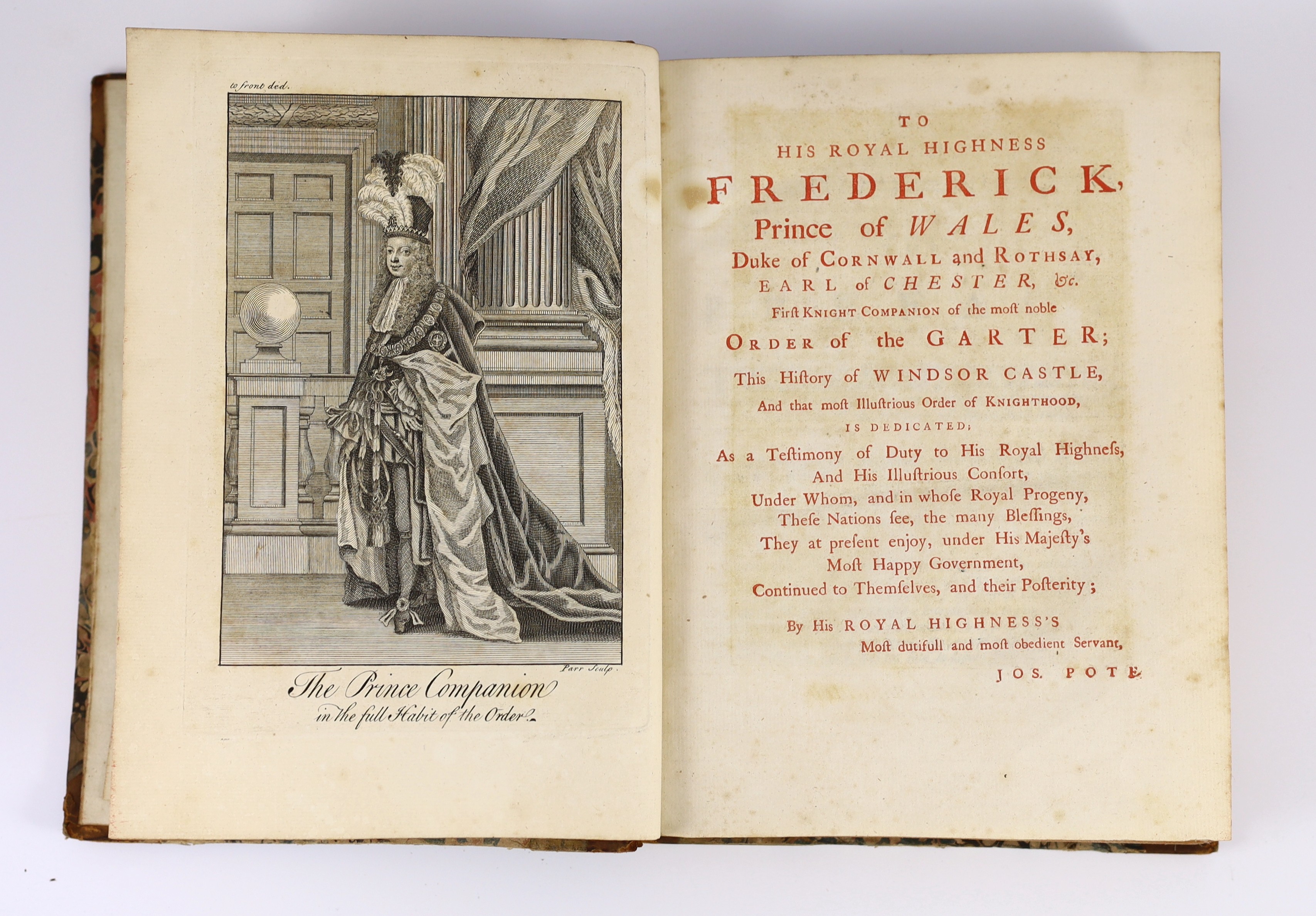 WINDSOR: (Pote, Joseph) - The History and Antiquities of Windsor Castle, and the Royal College, and Chapel of St. George; with the Institution, Laws and Ceremonies of the Most Noble Order of the Garter ... with an Accoun